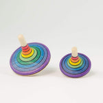 Load image into Gallery viewer, Mader Rallye Spinning Top Rainbow (Purple Outside) - thetinycrate
