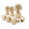 Wooden Pull Along Dog Family - thetinycrate