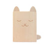 A cute cat pencil holder hand crafted and hand engraved in Europe. Made from solid alder wood, it’s the perfect wooden accessory for encouraging kids to write and colour..