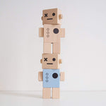 Load image into Gallery viewer, Wooden Robot Natural - thetinycrate

