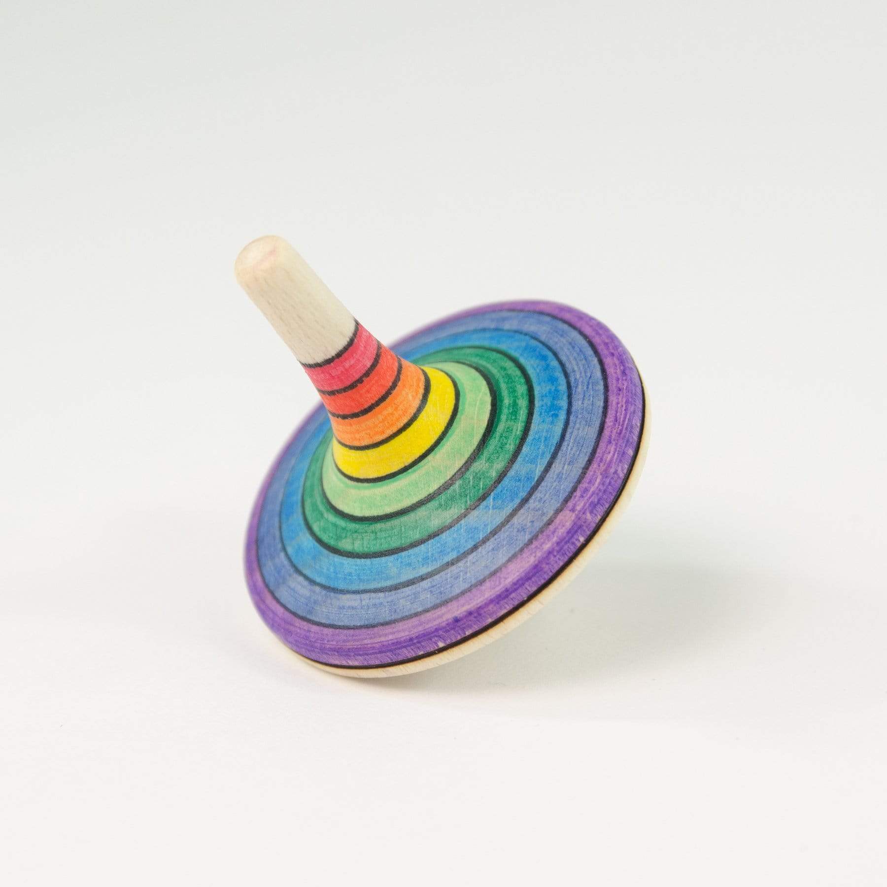 Mader Rallye Spinning Top Rainbow (Purple Outside) - thetinycrate