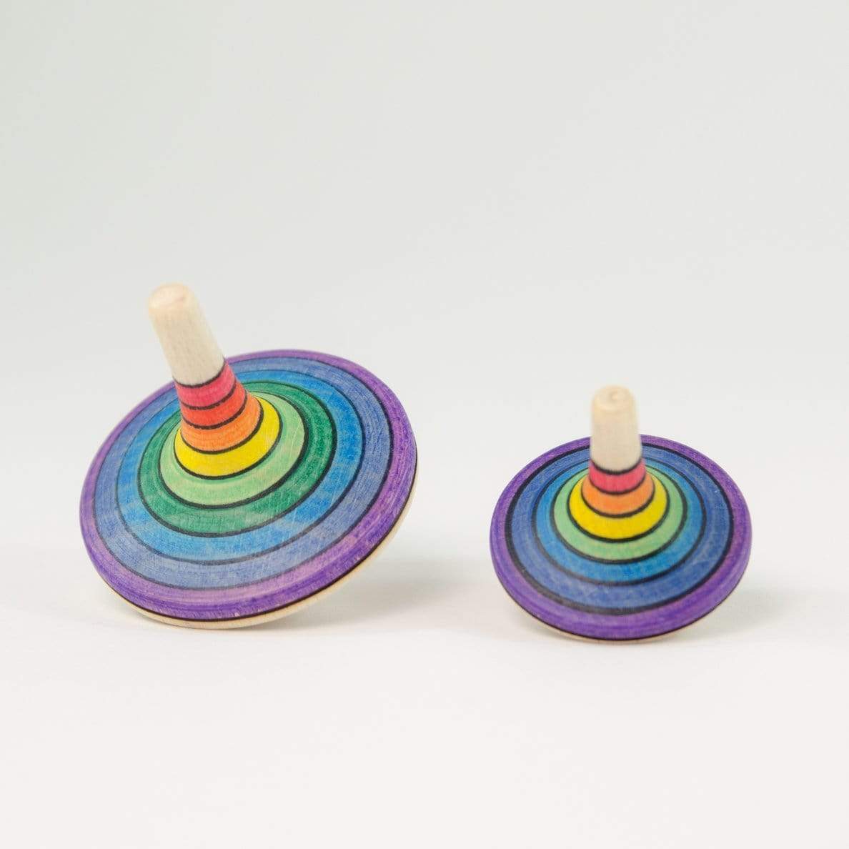 Mader Rallye Spinning Top Rainbow (Purple Outside) - thetinycrate