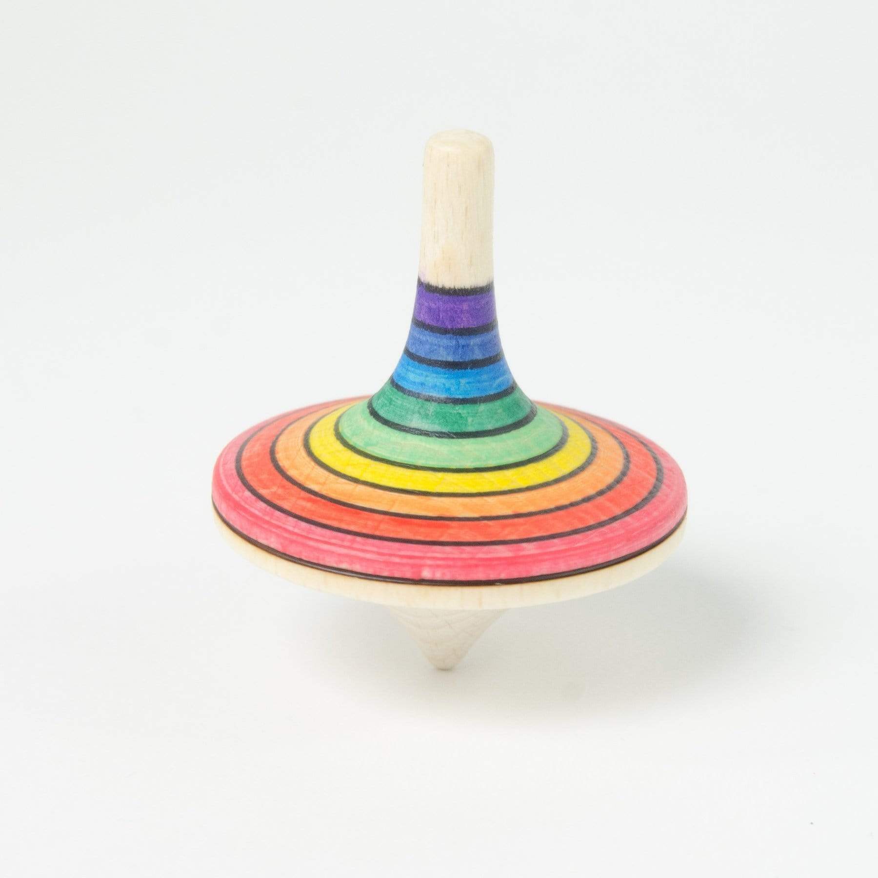 Mader Rallye Spinning Top Rainbow (Red Outside) - thetinycrate