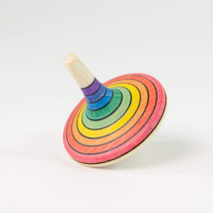 Mader Large Rallye Spinning Top Rainbow (Red Outside) - thetinycrate