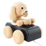 Load image into Gallery viewer, Jude - Wooden Pull Along Dog - thetinycrate
