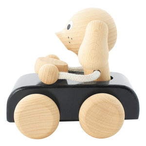 Jude - Wooden Pull Along Dog - thetinycrate
