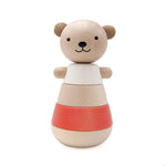 Load image into Gallery viewer, Wooden Stacking Bear Red - thetinycrate
