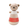 Wooden Stacking Bear Red - thetinycrate