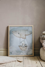 Load image into Gallery viewer, Flying Whale 40cm x 50cm
