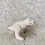 Load image into Gallery viewer, magnificently hand made wooden t-rex toy. 
