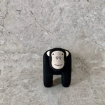 Load image into Gallery viewer, strong and powerful looking Gorilla toy. Hand painted and hand crafted wooden toy.
