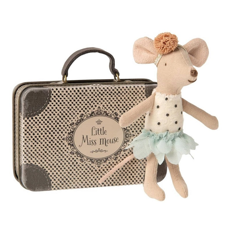 Little Miss Mouse in Suitcase