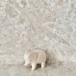 Load image into Gallery viewer, Beautifully hand crafted and hand painted white elephant toy. 
