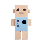 Load image into Gallery viewer, Wooden Robot Blue - thetinycrate

