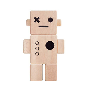 Wooden Robot Natural - thetinycrate