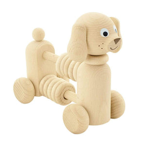 Rowan - Wooden Dog with Counting Beads Miva Vacov