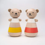 Load image into Gallery viewer, Wooden Stacking Bear Yellow - thetinycrate
